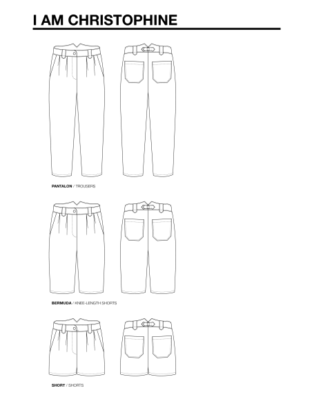 Christophine broek- en shortpatroon - I am patterns