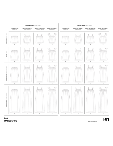 Patron de haut et robes Marguerite - I am patterns