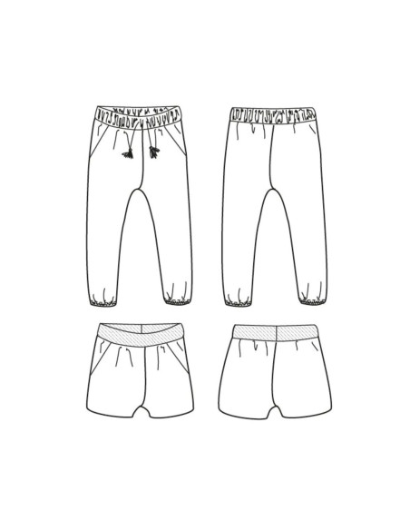Pantalon- en shortpatroon Dakar - Ikatee