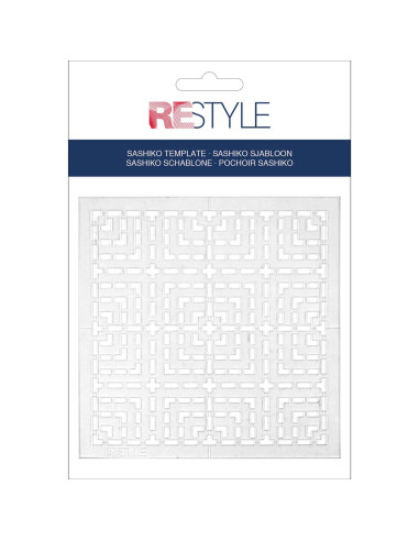 Sjabloon voor sashiko Restyle - Vierkanten