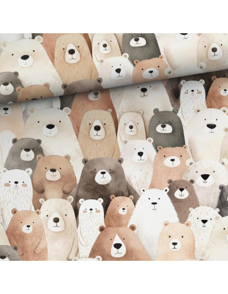 Premium katoenen stof - Teddybeer