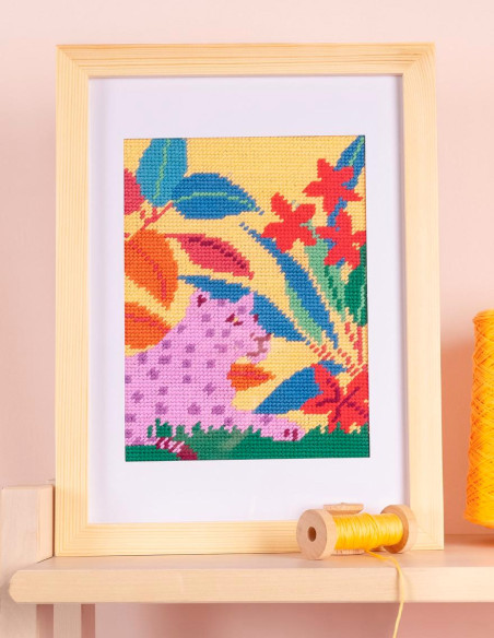 Pénélope canvas luipaardmotief