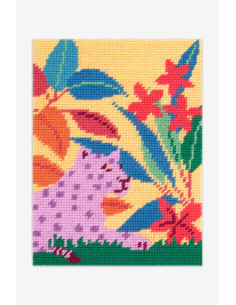 Pénélope canvas luipaardmotief 2