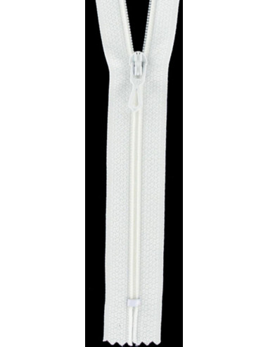 Nylon ritssluiting - Wit