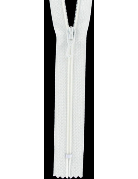 Nylon ritssluiting - Wit