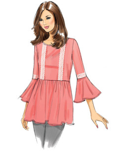 Patroon voor tops - Butterick 6486 2