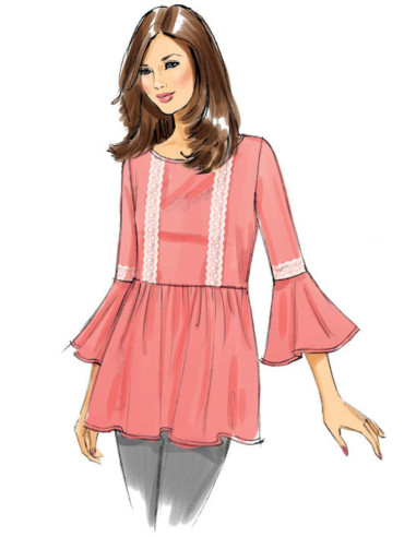 Patroon voor tops - Butterick 6486