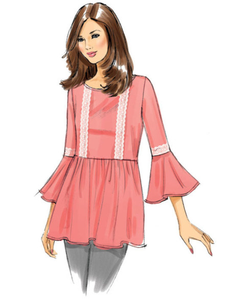 Patroon voor tops - Butterick 6486