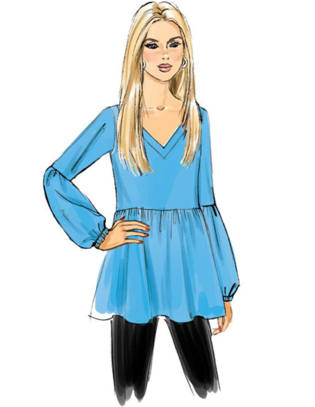 Patroon voor tops - Butterick 6486