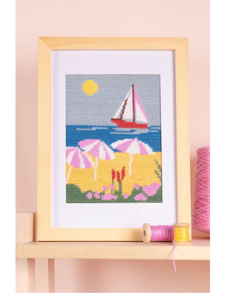 Pénélope canvas strandmotief