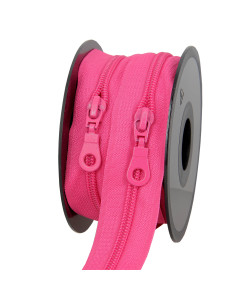 Rol van 5 meter nylonrits 5 mm met schuivers - Fuchsia