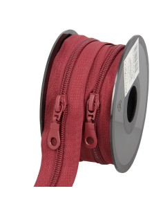 Rol van 5 meter nylonrits van 5 mm met schuivers - Donkerrood