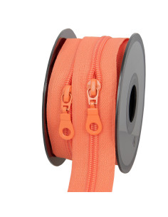 Rol van 5 meter nylonrits 5 mm met schuivers - Oranje