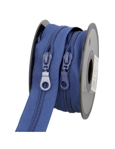 Rol van 5 meter nylonrits 5 mm met trekkers - Blauw