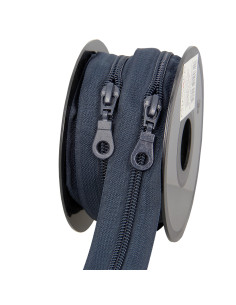 Rol van 5 meter nylonrits 5 mm met schuivers - Leisteen