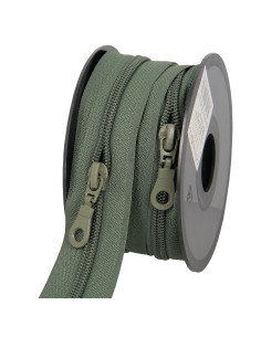 Rol van 5 meter nylonrits 5 mm met schuivers - Groen