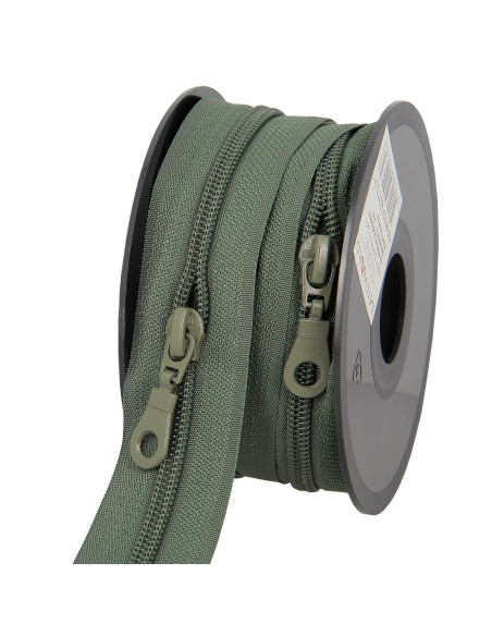 Rol van 5 meter nylonrits 5 mm met schuivers - Groen
