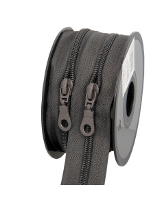 Rol van 5 meter nylonrits 5 mm met trekkers - Aarde
