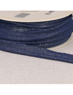 Metallic Jean paspel - Donkerblauw