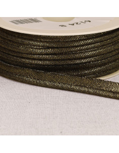 Metallic Jean paspel - Zwart en goud