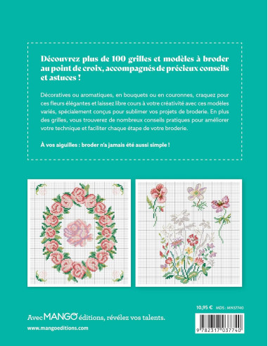 Boek bloemen - 100 borduurpatronen