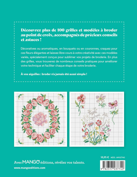 Boek bloemen - 100 borduurpatronen