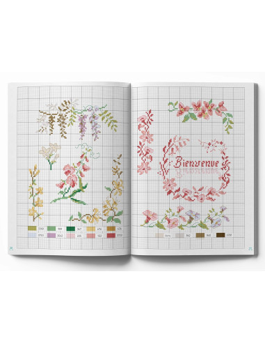 Boek bloemen - 100 borduurpatronen