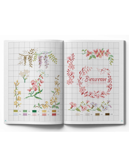 Boek bloemen - 100 borduurpatronen