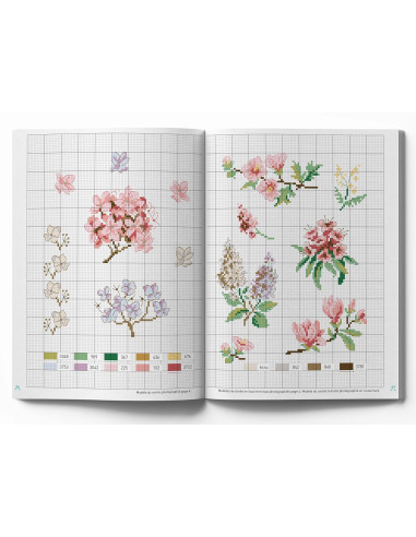 Boek bloemen - 100 borduurpatronen