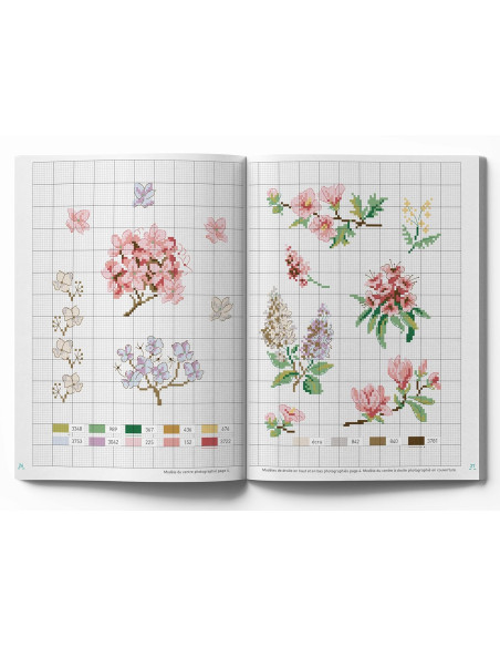 Boek bloemen - 100 borduurpatronen