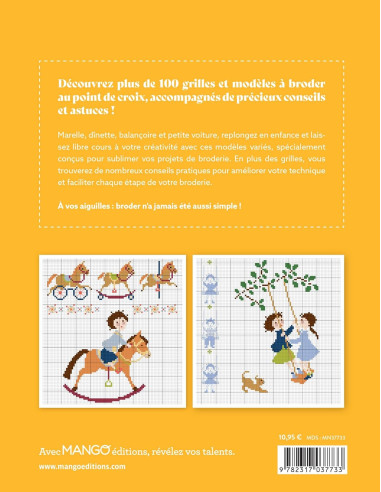 Boek tedere kindertijd - 100 borduurpatronen
