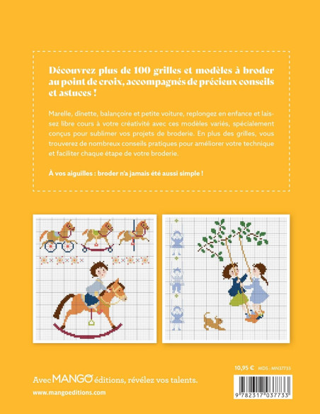 Boek tedere kindertijd - 100 borduurpatronen