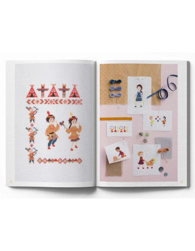 Boek tedere kindertijd - 100 borduurpatronen
