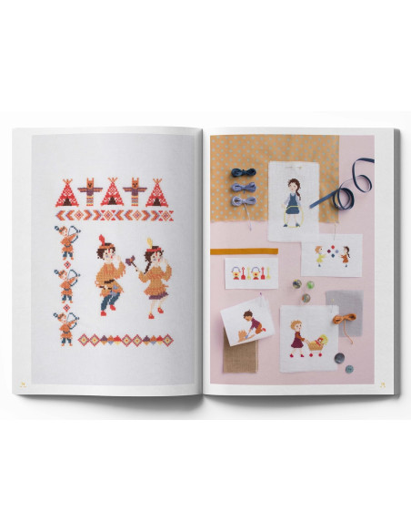 Boek tedere kindertijd - 100 borduurpatronen
