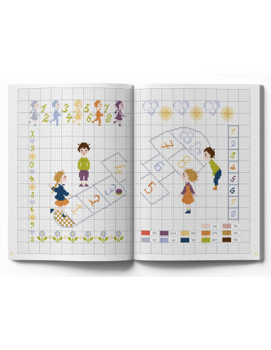 Boek tedere kindertijd - 100 borduurpatronen