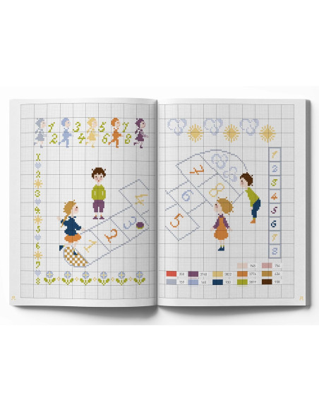 Boek tedere kindertijd - 100 borduurpatronen