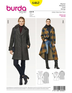 Mantelpatroon - Burda 6462