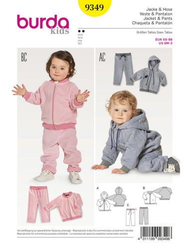 Jas patroon - Burda 9349