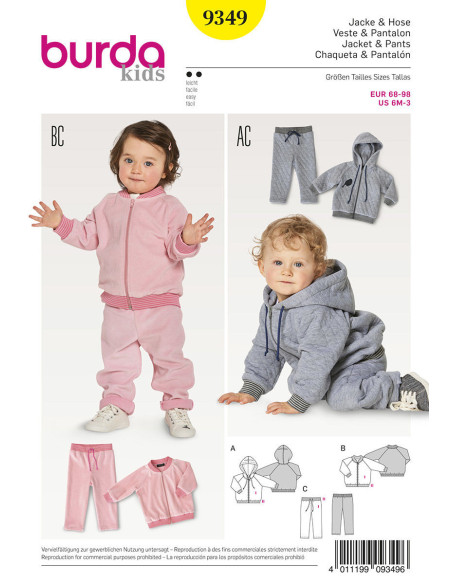 Jas patroon - Burda 9349