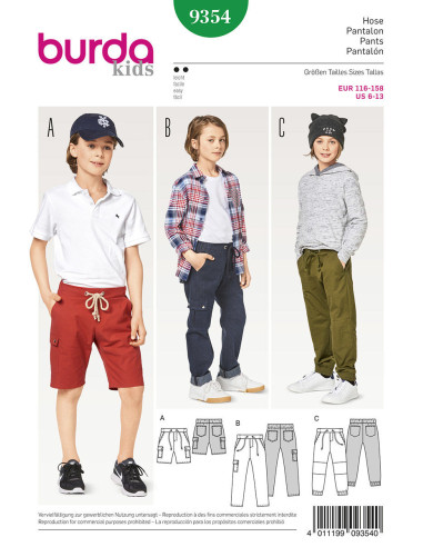 Broekpatroon - Burda 9354