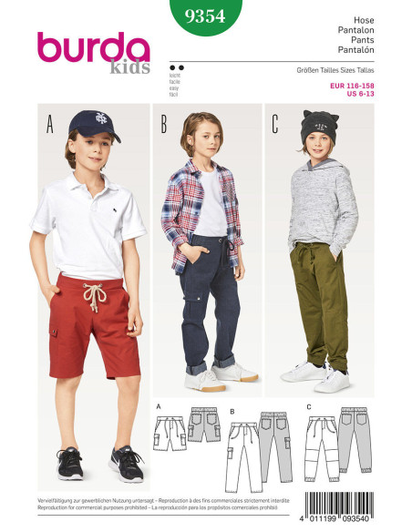 Broekpatroon - Burda 9354