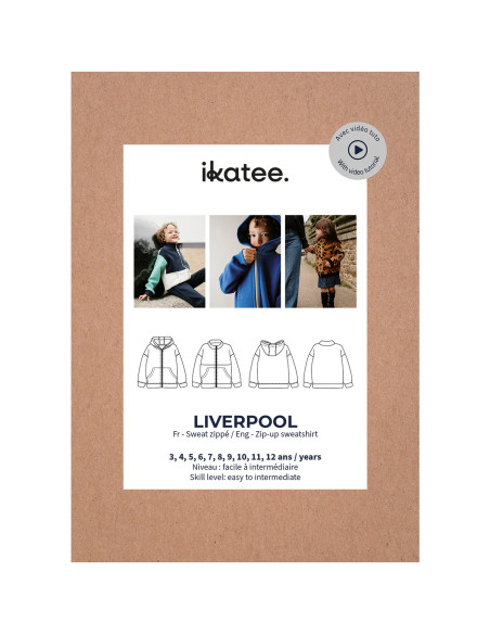 Liverpool unisex ritsvest patroon - Ikatee