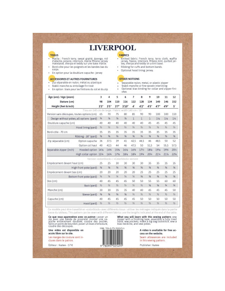 Liverpool unisex ritsvest patroon - Ikatee