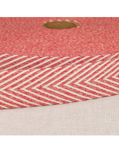 Chevron geweven riem - Rood