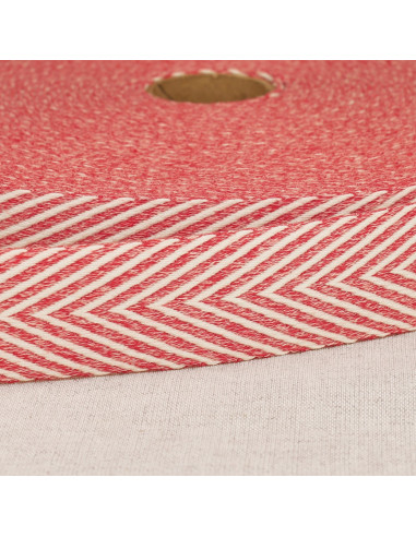 Chevron geweven riem - Rood