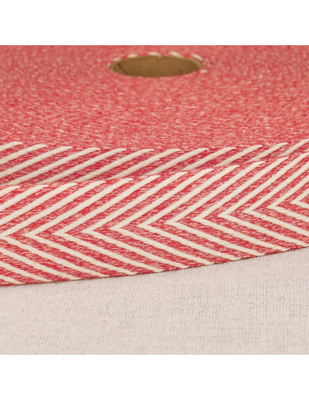 Chevron geweven riem - Rood
