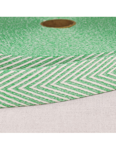 Chevron geweven riem - Lichtgroen