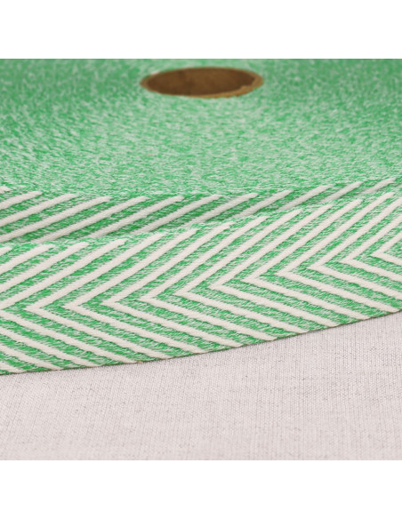 Chevron geweven riem - Lichtgroen