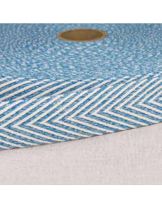 Chevron geweven riem - Blauw