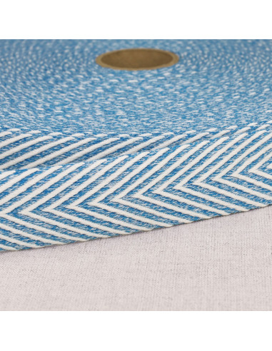 Chevron geweven riem - Blauw